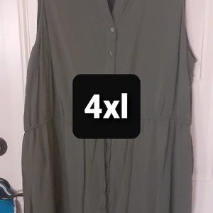 Faded glory Rayon button up shift